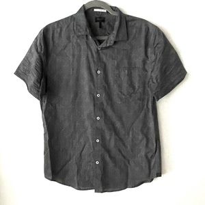 Men’s Good Man Button Down Short Sleeve Shirt Medium